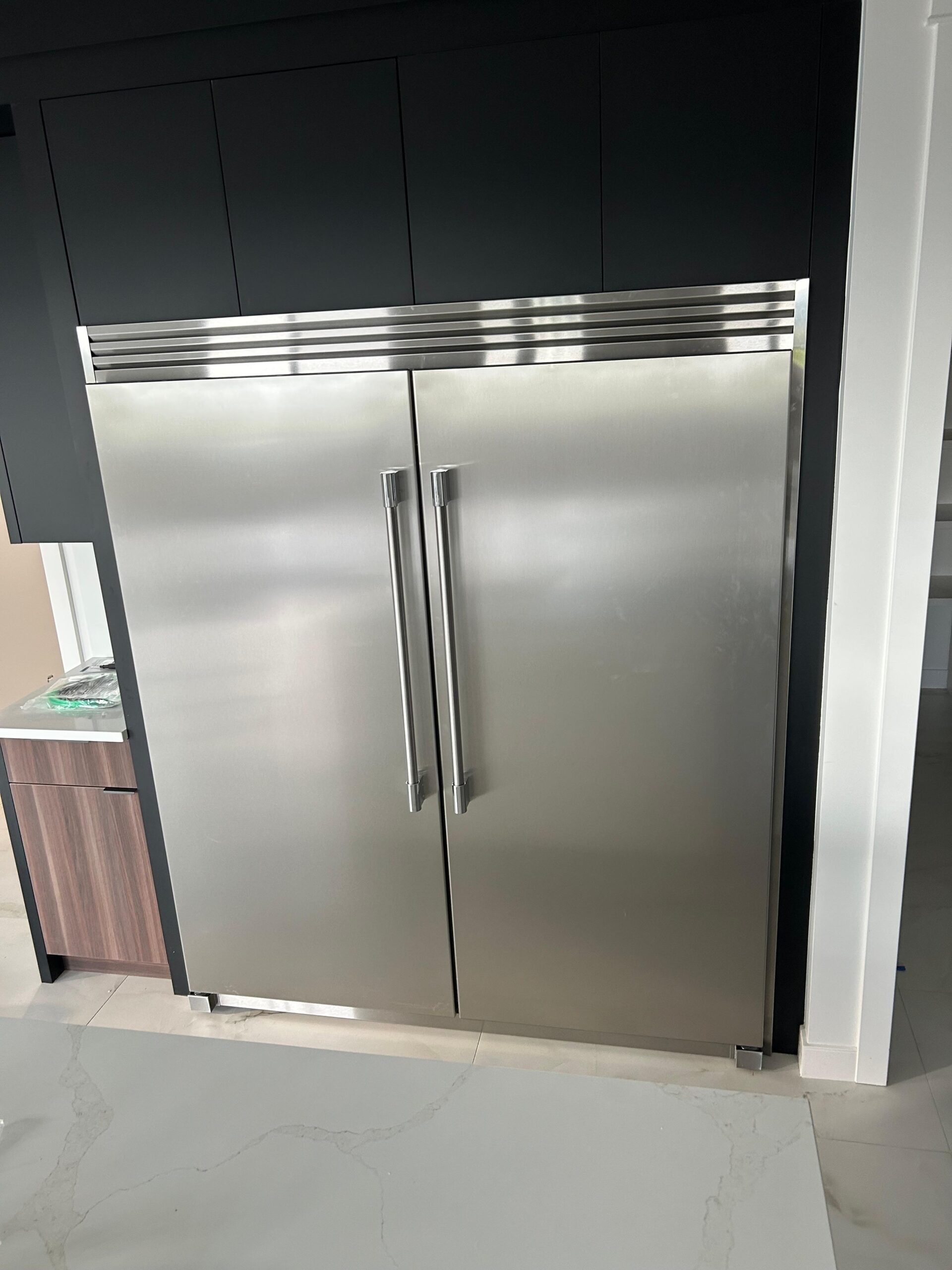 Built-in Fridge Installation in Downtown Calgary