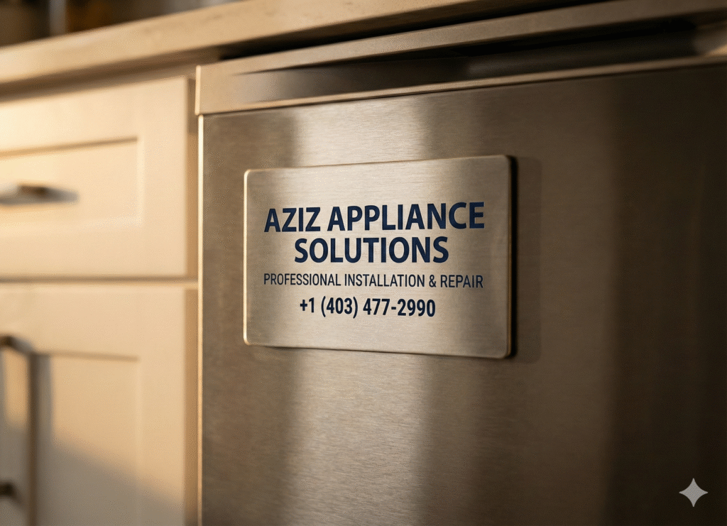 Calgary Dishwasher Installation Service by Aziz Appliance